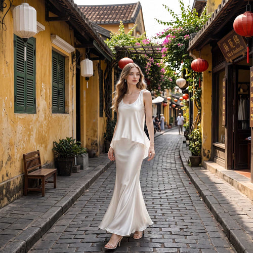 Annelia Washed Silk Charmeuse Camisole