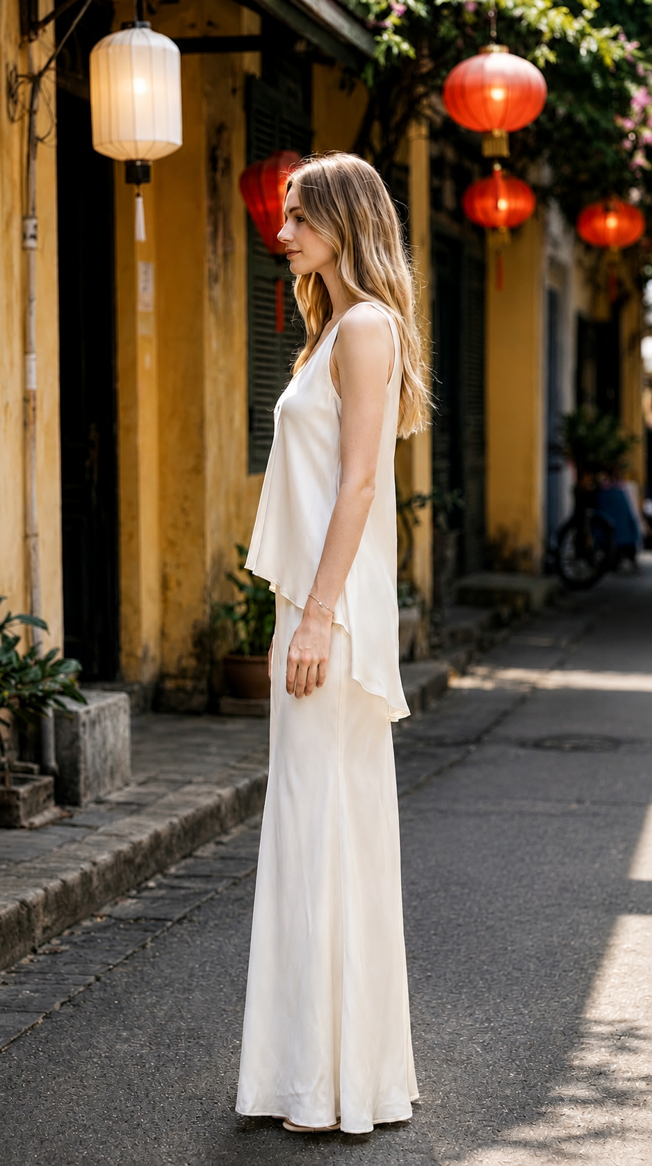 Annelia Washed Silk Charmeuse Camisole