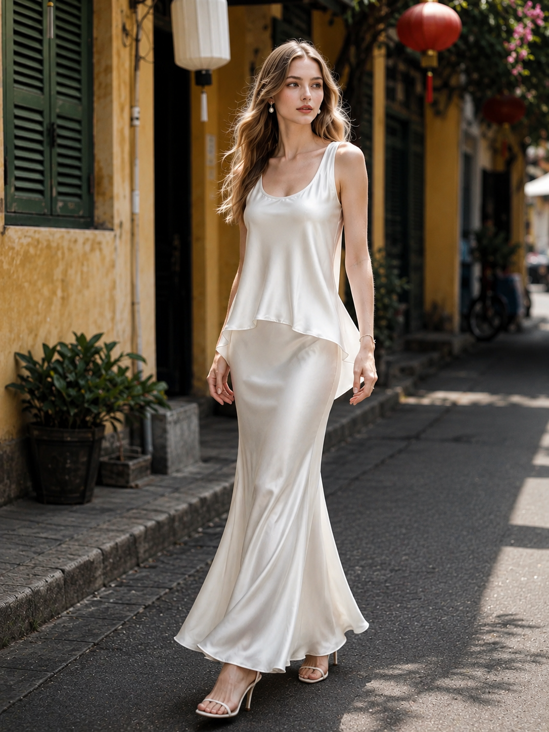 Annelia Washed Silk Charmeuse Camisole