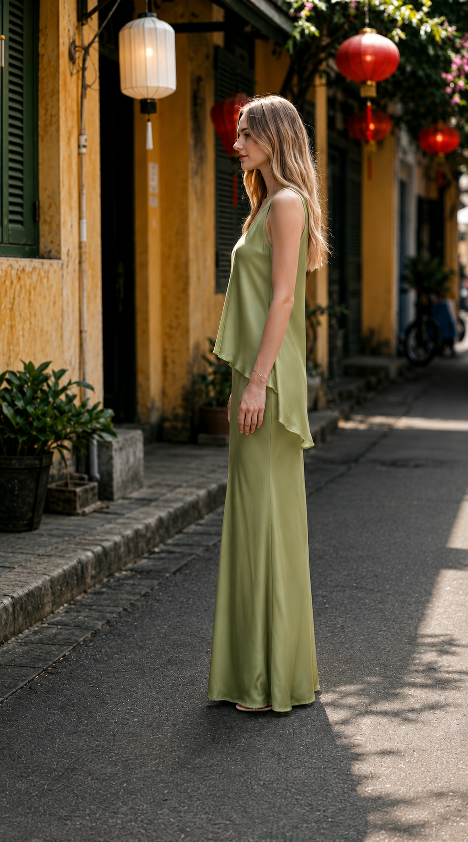 Annelia Washed Silk Charmeuse Camisole