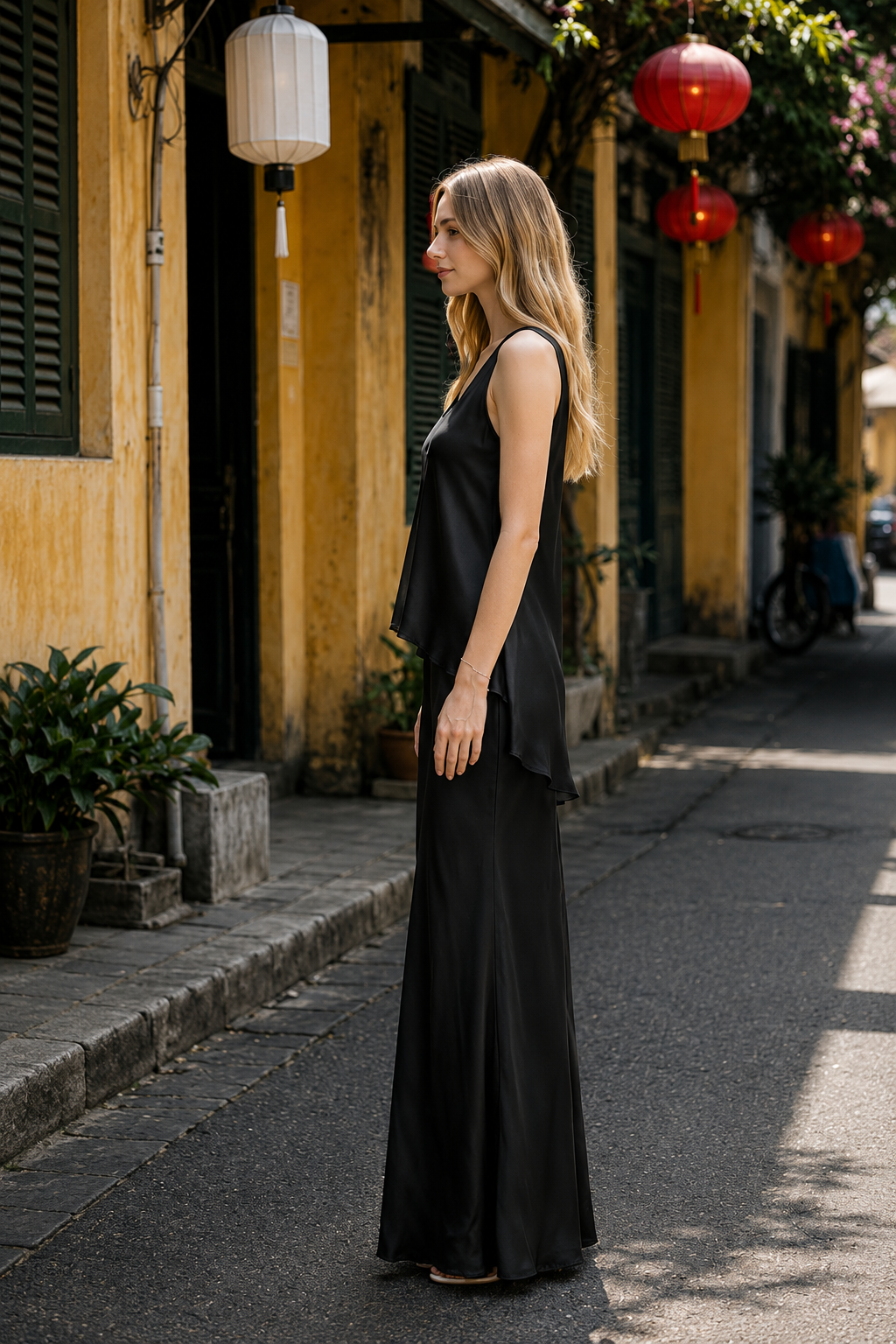Annelia Washed Silk Charmeuse Camisole