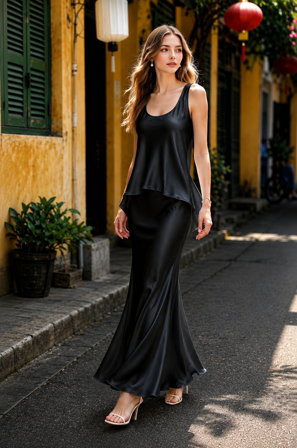 Annelia Washed Silk Charmeuse Camisole