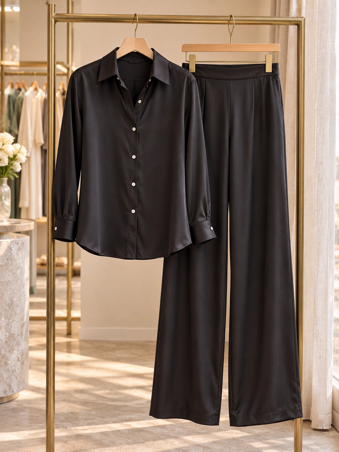 Relaxed Mulberry Silk Pajama Set | Handmade Silk Lounge Set for Sleep, Home & Casual Wear